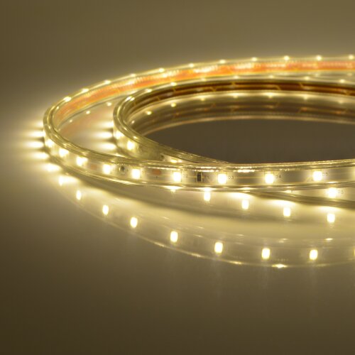 ULS-Q325 2835-60LED-m-10mm-IP67-220V-6W-m-50M-WW Светодиодная гибкая герметичная лента Volpe, В ПВХ трубке, Упаковка бобина 50 м, IP67, Угол излучения 120, Кратность резки 1 м, Теплый белый свет. - фото 4