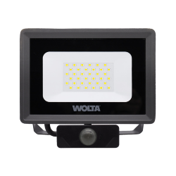 Светодиодный прожектор WOLTA WFL-30W/06s 30Вт 5700K IP65 с Датчиком