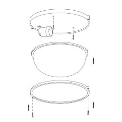 Светильник WOLTA ДПБ03-100-001 под лампу E27 (лампа в комплект не входит) IP54