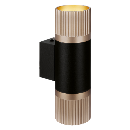 Светильник WOLTA WSL-GU10/W19BG-2 под лампу GU10 Черный / золотой DUO - фото 3.