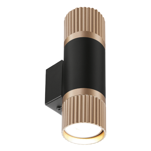 Светильник WOLTA WSL-GU10/W19BG-2 под лампу GU10 Черный / золотой DUO - фото 6.