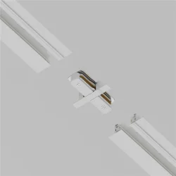 Коннектор прямой Unity встраиваемый белый (Белый)