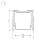 Профиль SL-SLIM20-H20-3000 ANOD (Arlight, Алюминий) - фото 4