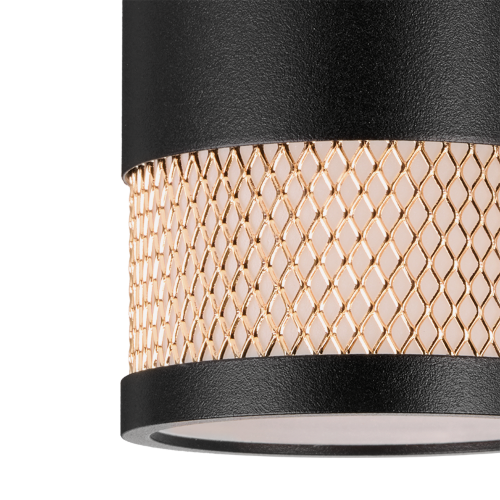 Светильник WOLTA WSL-GU10/12BG под лампу GU10 Черный / золотой RETE - фото 4.