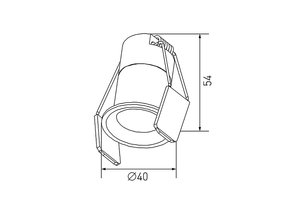 Светильник светодиодный потолочный встраиваемый, серия HIDDEN, Белый, 7Вт, IP20, Нейтральный белый (4000К) , DL-A004-7-WH-NW. Фото 2