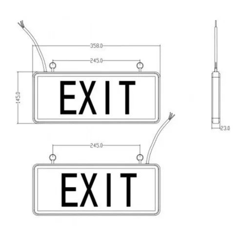 Светильник светодиодный SSA-101-2-20 3ч 3Вт ВЫХОД-EXIT-стрелка аварийный ЭРА Б0044389 - фото 4