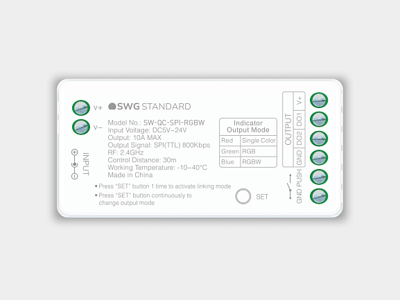 Контроллер универсальный SPI 3 в 1 MONO/RGB/RGBW. Фото 2