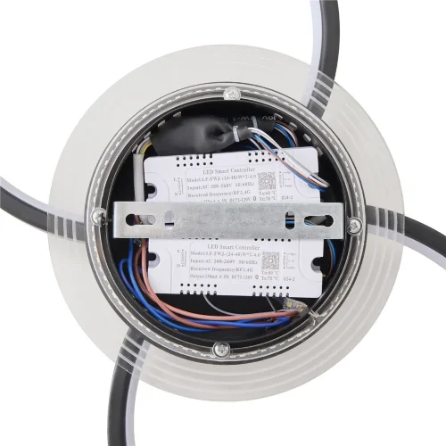 Потолочный светильник FR6201CL-L150GB Нео Гео / Neo Geo 150 Вт LED с пультом ДУ (Черный и Золото) FR6201CL-L150GB - фото 6