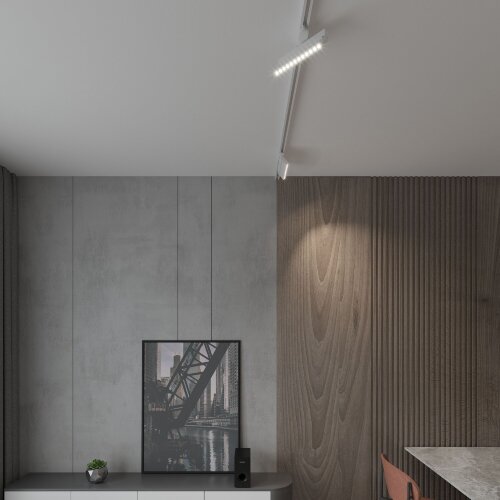 Трековый светодиодный светильник для однофазного шинопровода Garda белый 20&nbsp;Вт 4200K - Фото 3