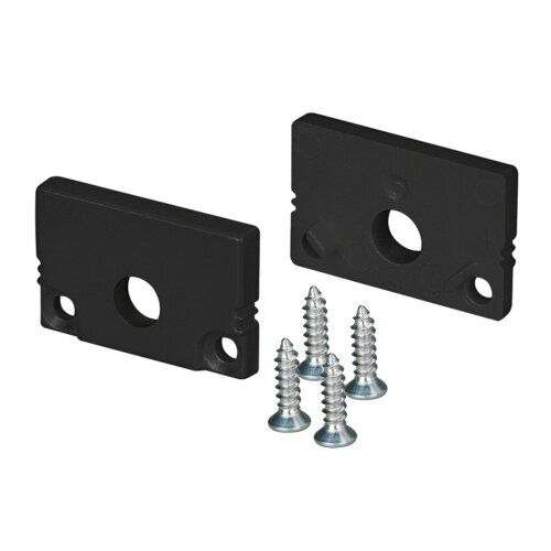 Заглушка SL-SLIM20-H13 BLACK с отверстием (Arlight, Пластик) - фото 1