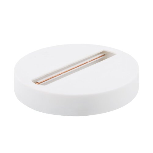 Однофазный шинопровод-адаптер белый - фото 1