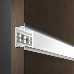 Встраиваемый алюминиевый профиль для LED ленты под ленту до 18,5 мм LL-2-ALP019 (062732)