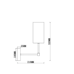 Настенный светильник (бра) Freya FR5184WL-01CH (Хром)