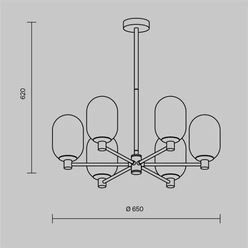 Подвесной светильник Freya FR1012PL-06BS (Латунь) - фото 6