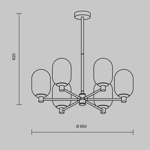 Подвесной светильник Шарлот / Sharlot (Латунь) FR1012PL-06BS - фото 6