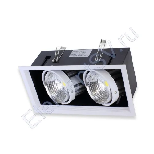 Светодиодный светильник карданный AR90-2 OD2 (220V, 2х20W, white) - фото 3.
