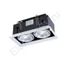Светодиодный светильник карданный AR90-2 OD2 (220V, 2х20W, white) - фото.