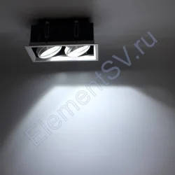 Светодиодный светильник карданный AR90-2 OD2 (220V, 2х20W, white)