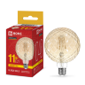 Лампа светодиодная LED-GL95СR-deco gold 11Вт 230В E27 3000K 1040Лм 95мм кристалл золотистая IN HOME - Фото