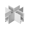 Соединитель Х-образный для низковольтного шинопровода «Novotech» 135171, серия: FLUM. Фото 1.