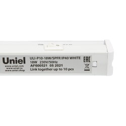 ULI-P10-18W-SPFR IP40 WHITE Светильник для растений светодиодный линейный, 560мм, выкл, на корпусе, Спектр для фотосинтеза, TM Uniel