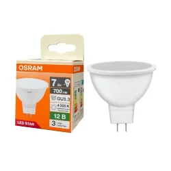 Лампа светодиодная MR16 7W/4000K (=75W) 110° 12V GU5.3 | LED STAR 3Y | - OSRAM