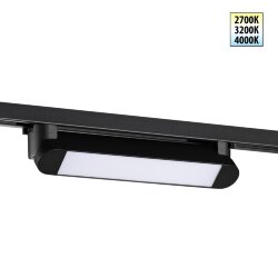 Светильник однофазный двухжильный трековый светодиодный с переключателем цветовой температуры «Novotech» 359791, серия: ITER - Переключение цв. температуры на корпусе светильника