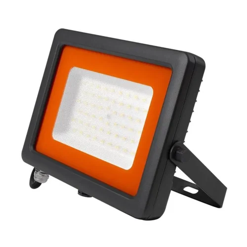 Прожектор светодиодный PFL-S2 50Вт 6500К IP65 220–240В ДО с клапаном закален. матов. стекло сер. Pro JazzWay 2853301D - фото