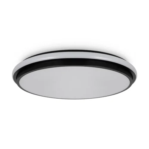 Потолочный светильник FR6086CL-L117B Пирог / Pie 96 Вт LED с пультом ДУ (Черный) FR6086CL-L117B - фото