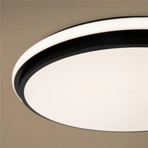 Потолочный светильник FR6086CL-L117B Пирог / Pie 96 Вт LED с пультом ДУ (Черный) FR6086CL-L117B - фото 4
