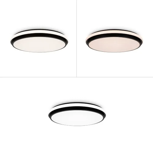 Потолочный светильник FR6086CL-L117B Пирог / Pie 96 Вт LED с пультом ДУ (Черный) FR6086CL-L117B - фото 12