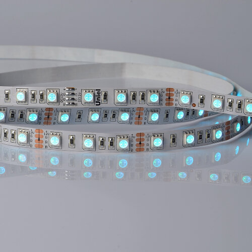 ULS-M25-5050-60LED-m-10mm-IP20-DC12V-14.4W-m-5M-RGB PROFI Гибкая светодиодная лента на самоклеящейся основе, Катушка 5м, в герметичной упаковке, RGB. - фото 3