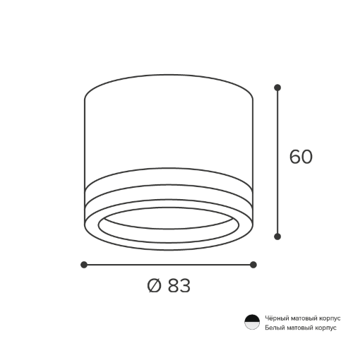 Светильник WOLTA WSL-GX53/06BL под лампу GX53 Черный LUCE - фото 2.