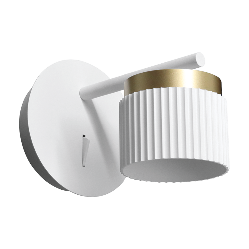 Светильник WOLTA WSL-GX53/W19WG под лампу GX53 Белый / Золотой MUSE - фото 1.