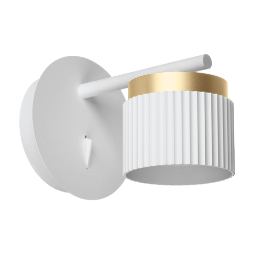 Светильник WOLTA WSL-GX53/W19WG под лампу GX53 Белый / Золотой MUSE - фото 1.