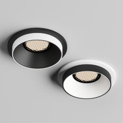 Встраиваемый светильник, IP 20, 50 Вт, GU10, черный, алюминий, Denkirs DK2401-BK