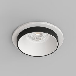 Встраиваемый светильник, IP 20, 50 Вт, GU10, черный, алюминий, Denkirs DK2401-BK