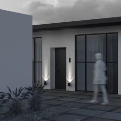 Настенный светильник Клин / Shim 3000K 15Вт IP 65 (Черный) O514WL-L15B3K