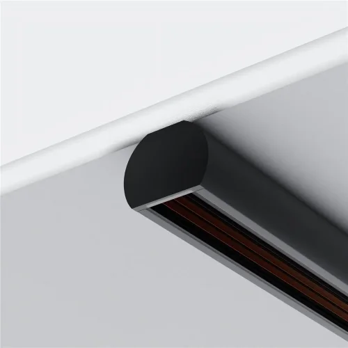 Заглушки для круглого низкопрофильного шинопровода Exility 2шт. (Черный) - фото 3