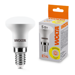 Светодиодная лампа WOLTA 25Y39R5E14 5Вт 3000K E14