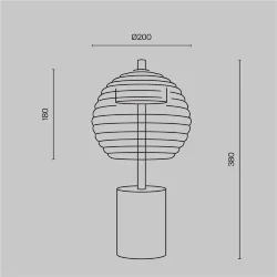Настольный светильник Mystic 3000K 8Вт (Черный)
