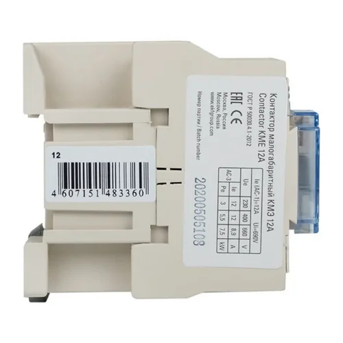 Контактор КМЭ 12А кат. 24В AC 1НО PROxima EKF ctr-s-12-24 - фото 8
