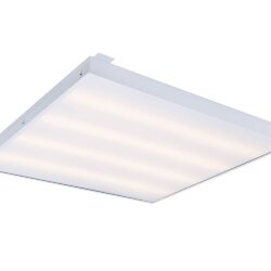 Универсальный офисный светодиодный светильник Грильято 40 Вт IP44 580x580x40 мм 3000K Опал