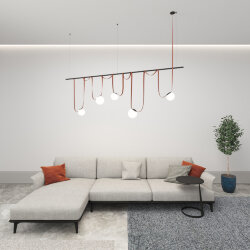 Комплект ременной трековой системы Belty на штанге Rod, Denkirs DK55SET08-01-BR