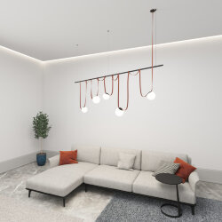 Комплект ременной трековой системы Belty на штанге Rod, Denkirs DK55SET08-01-BR