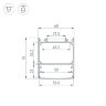 Профиль LINE-6070-2000 ANOD BLACK (Arlight, Алюминий) 046402 - фото 3