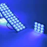 Светодиодный модуль 9 led 3030 MOD120 (12V, 5W, blue, IP65) - фото I