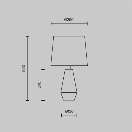 Настольный светильник Кальвин настольный / Calvin Table E27х1 (Черный) Z181-TL-01-B - фото 8
