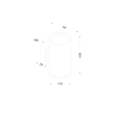 Настенный светильник (бра) FOCUS S GU10х1 10Вт IP 20 (Матовое Золото)