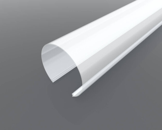 Рассеиватель поликарбонатный для профиля трубчатый LC-LRM-M120-3 матовый - фото